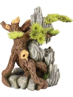 Flamingo Ad Dio Wortels+plant 14x12x20cm | Worldofanimals.nl Heeft Het!