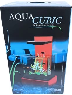 AQUATLANTIS Aquacubic Met Filter 15 Liter, Zwart/rood -Huisdierbenodigdheden Verkoopwinkel adm aquacubic met filter 15 liter zwartrood 2