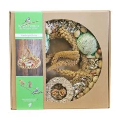 Boon Voederplatform Met Pindanet, Mezenbol En Vetring. - Afmeting - 29,0 X 29,9 X 7,0 Cm - Gewicht - 0,93kg -Huisdierbenodigdheden Verkoopwinkel boon voederplatform met pindanet mezenbol en vetring afmeting 290 x 299 x 70 cm gewicht 093kg 2