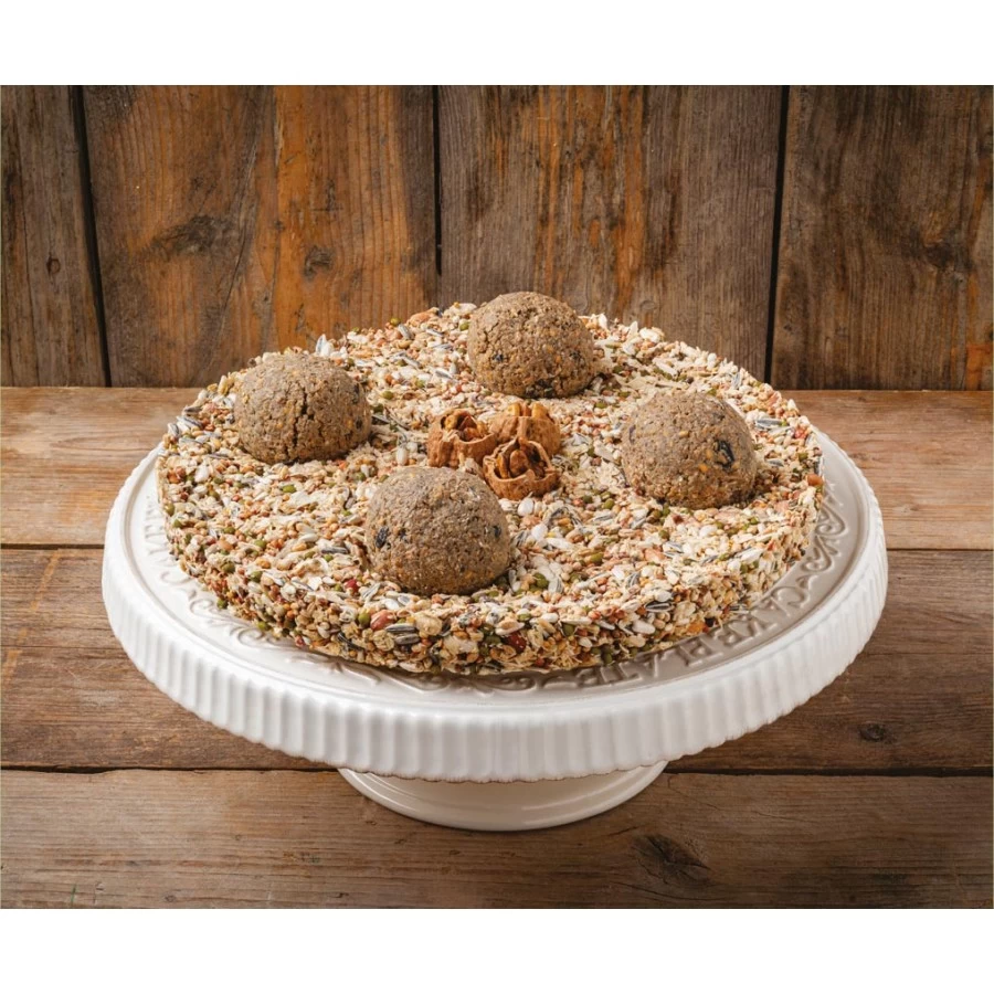 Boon Vogelvoedertaart Met Mezenbollen - Afmeting - 29,0 X 29,9 X 7,0 Cm - Gewicht - 1,237kg 4 Boon Vogelvoedertaart Met Mezenbollen - Afmeting - 29,0 X 29,9 X 7,0 Cm - Gewicht - 1,237kg - Afbeelding 2