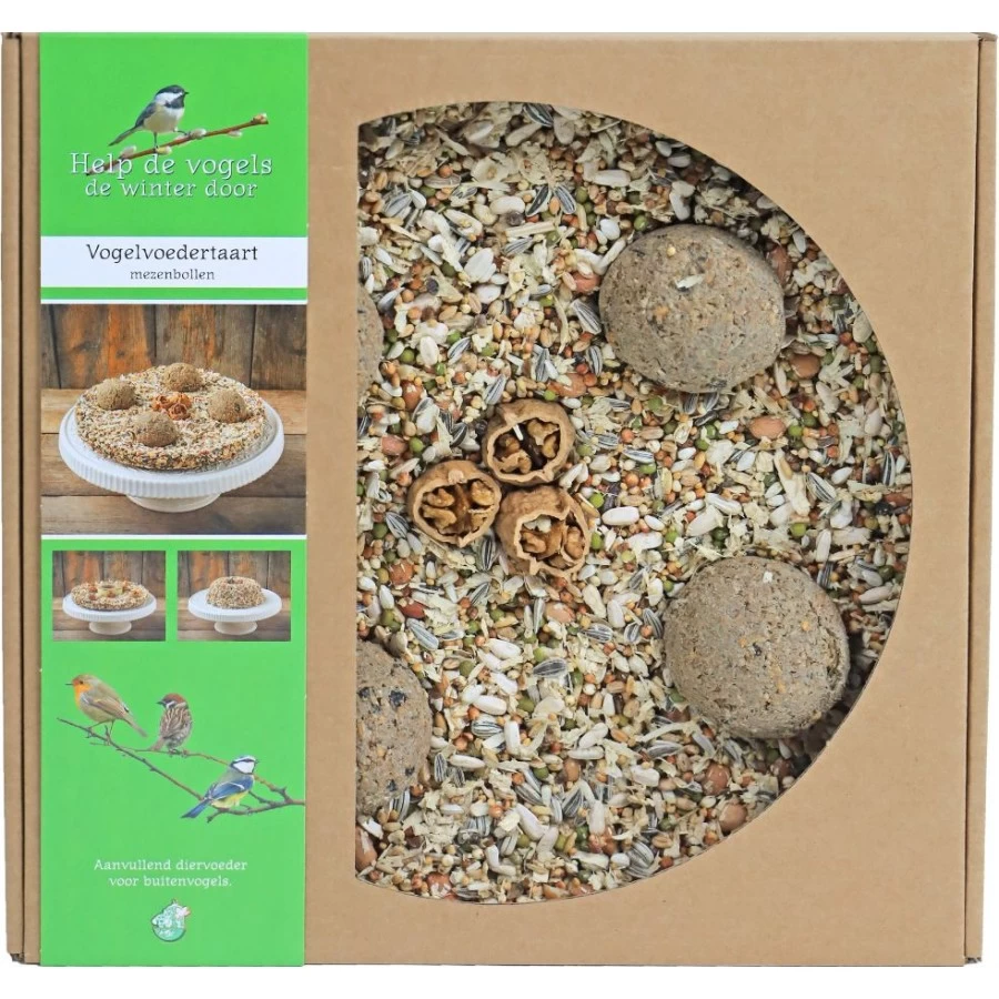 Boon Vogelvoedertaart Met Mezenbollen - Afmeting - 29,0 X 29,9 X 7,0 Cm - Gewicht - 1,237kg 5 Boon Vogelvoedertaart Met Mezenbollen - Afmeting - 29,0 X 29,9 X 7,0 Cm - Gewicht - 1,237kg - Afbeelding 3