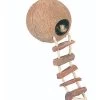 Duvo Coconut Huis Met Ladder | Worldofanimals.nl Heeft Het! -Huisdierbenodigdheden Verkoopwinkel coconut huis met ladder