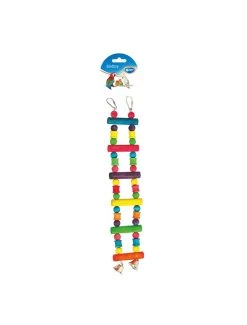 Duvo Colorful Wooden Ladder With Bell | Worldofanimals.nl Heeft Het!