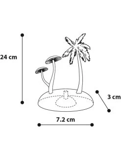 Flamingo Decoratie Fluo Boom+paddenstoel Ass | Worldofanimals.nl Heeft Het! -Huisdierbenodigdheden Verkoopwinkel decoratie fluo boompaddenstoel ass 5