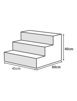 Flamingo Easy Step Hondentrap Grijs 45x60x40cm | Worldofanimals.nl Heeft Het! -Huisdierbenodigdheden Verkoopwinkel easy step hondentrap grijs 45x60x40cm 2