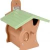 Flamingo Nestkastje Gorky Kunststof Met Hout Bruin/groen 21x18,5x25,5cm -Huisdierbenodigdheden Verkoopwinkel flamingo nestkastje gorky kunststof met hout bruingroen 21x185x255cm