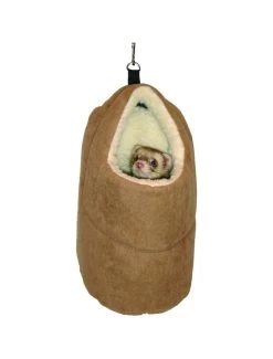 Flamingo Frettenhuis Bruin Suede Large | Worldofanimals.nl Heeft Het!