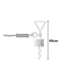 Flamingo Grondpin 46 Cm Met Aanleglijn 7,5 M | Worldofanimals.nl Heeft Het! 5 Flamingo Grondpin 46 Cm Met Aanleglijn 7,5 M | Worldofanimals.nl Heeft Het! -Huisdierbenodigdheden Verkoopwinkel grondpin 46 cm met aanleglijn 75 m 1