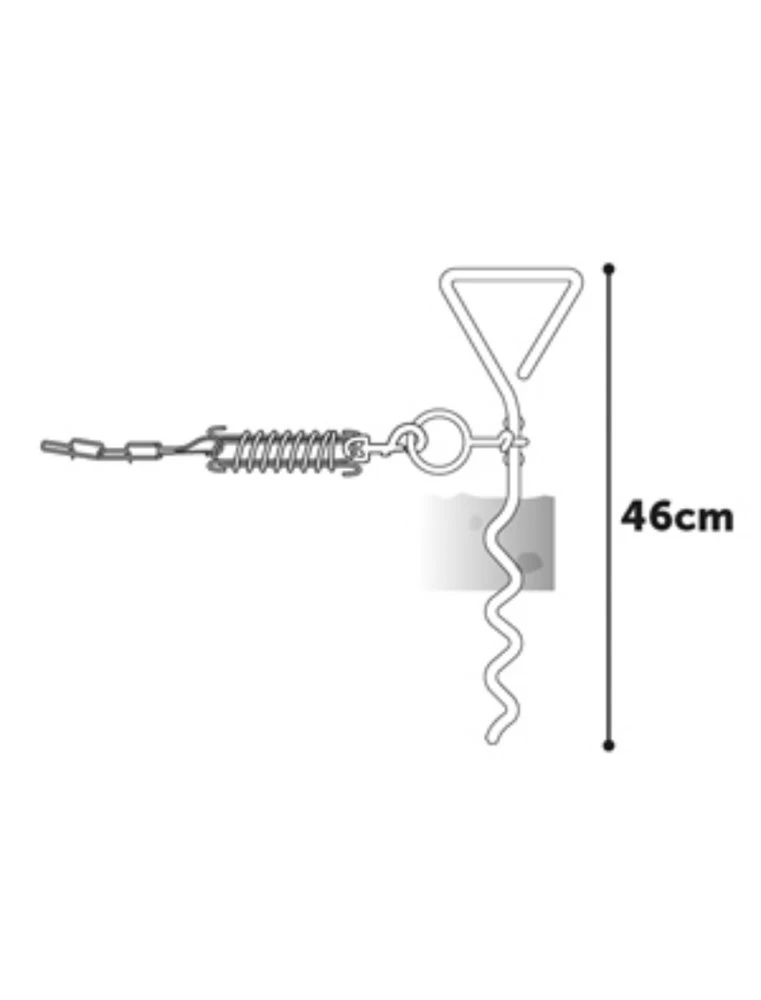 Flamingo Grondpin 46 Cm Met Aanleglijn 7,5 M | Worldofanimals.nl Heeft Het! 4 Flamingo Grondpin 46 Cm Met Aanleglijn 7,5 M | Worldofanimals.nl Heeft Het! - Afbeelding 2
