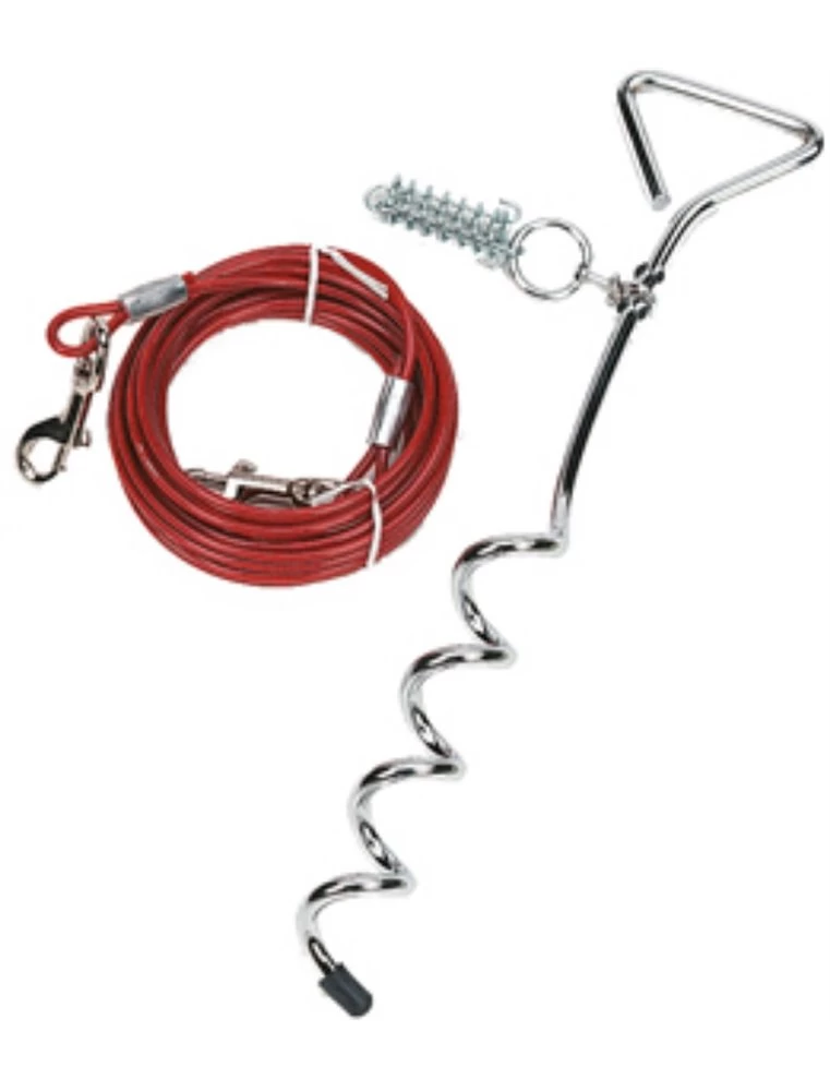 Flamingo Grondpin 46 Cm Met Aanleglijn 7,5 M | Worldofanimals.nl Heeft Het! 3 Flamingo Grondpin 46 Cm Met Aanleglijn 7,5 M | Worldofanimals.nl Heeft Het!