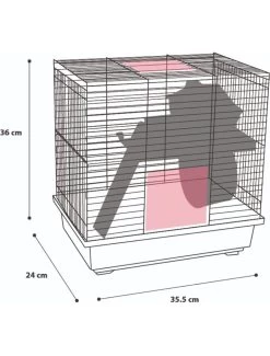 Huisdierbenodigdheden Verkoopwinkel -Huisdierbenodigdheden Verkoopwinkel hamsterkooi diego 1 36x24x36cm 1