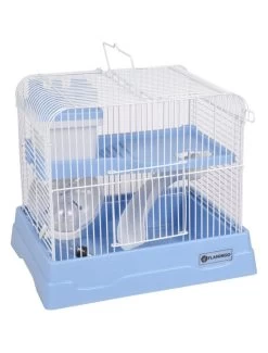 Flamingo Hamsterkooi Dinky Blauw 30x23x26cm