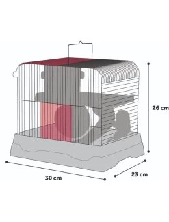 Huisdierbenodigdheden Verkoopwinkel -Huisdierbenodigdheden Verkoopwinkel hamsterkooi dinky blauw 30x23x26cm 1 1