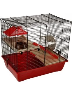 Flamingo Hamsterkooi Enzo 2 41,5x28,5x38cm | Worldofanimals.nl Heeft Het!