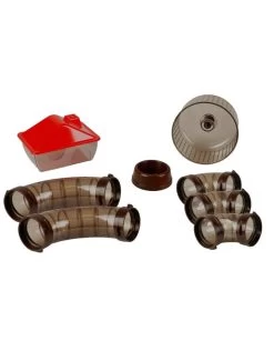 Flamingo Hamsterkooi Enzo 3 41,5x28,5x48,5cm | Worldofanimals.nl Heeft Het! -Huisdierbenodigdheden Verkoopwinkel hamsterkooi enzo 3 415x285x485cm 2