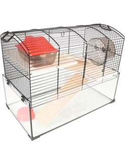 Flamingo Hamsterkooi Vitru Zwart 1