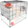 Flamingo Hamsterkooi Vitru Zwart 2 -Huisdierbenodigdheden Verkoopwinkel hamsterkooi vitru zwart 2