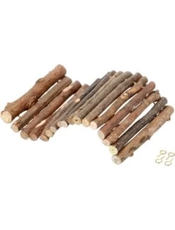 Flamingo Houten Brug 35x50cm | Worldofanimals.nl Heeft Het!