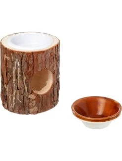 Flamingo Houten Nest Met Bakje 15cm | Worldofanimals.nl Heeft Het!