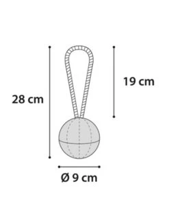 Flamingo Hs Rubber Gladiator Curling+touw Zwart 9cm | Worldofanimals.nl Heeft Het! -Huisdierbenodigdheden Verkoopwinkel hs rubber gladiator curlingtouw zwart 9cm 1