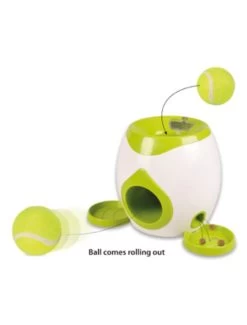 Flamingo Hs Wilson Interactief Apporteer-en Beloningsspeelgoed+tennisbal 18cm | Worldofanimals.nl Heeft Het! -Huisdierbenodigdheden Verkoopwinkel hs wilson interactief apporteer en beloningsspeelgoedtennisbal 18cm 2