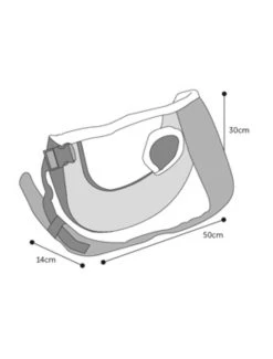 Flamingo Kangoeroezak Rood/grijs 50x14x30 | Worldofanimals.nl Heeft Het! -Huisdierbenodigdheden Verkoopwinkel kangoeroezak rood grijs 50x14x30 1