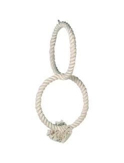 Flamingo Katoenen Touw 2 Ringen | Worldofanimals.nl Heeft Het!