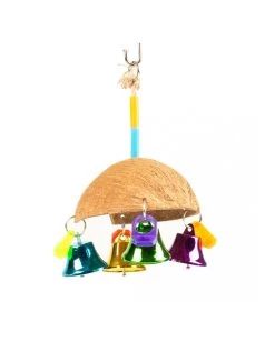 Duvo Kleurrijke Kokosparaplu Met Belletjes | Worldofanimals.nl Heeft Het!