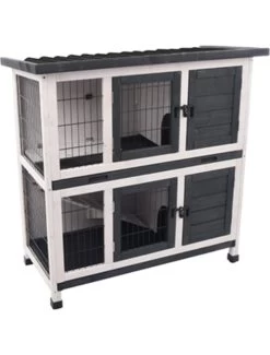 Flamingo Konijnenhok Combi 1 Rustic