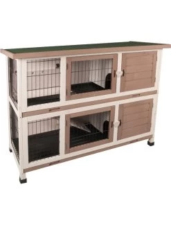 Flamingo Konijnenhok Combi 2 Urban 122x50x102 Cm | Worldofanimals.nl Heeft Het!