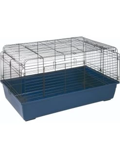 Flamingo Konijnenkooi Sprinters 100cm Blauw | Worldofanimals.nl Heeft Het!