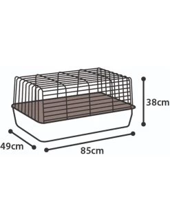 Huisdierbenodigdheden Verkoopwinkel -Huisdierbenodigdheden Verkoopwinkel konijnenkooi sprinters 85cm ivoor 1