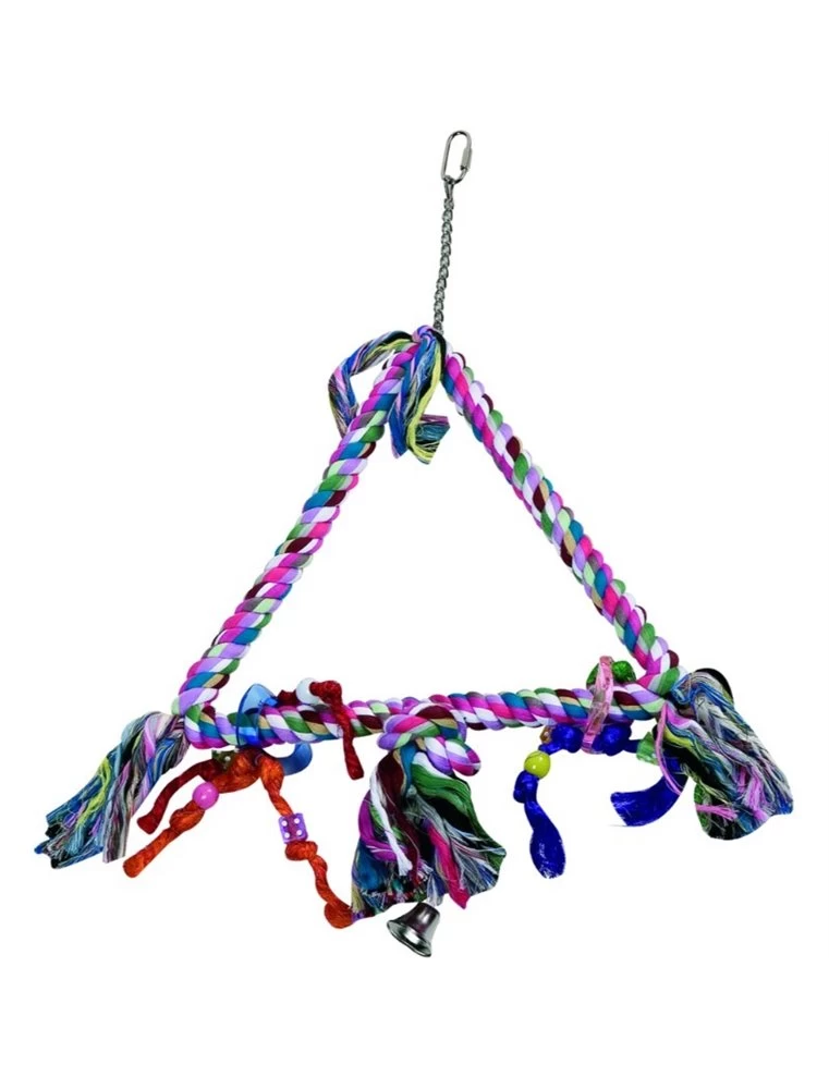 Flamingo Kooihanger Touw - Triangle - M | Worldofanimals.nl Heeft Het! 3 Flamingo Kooihanger Touw - Triangle - M | Worldofanimals.nl Heeft Het!