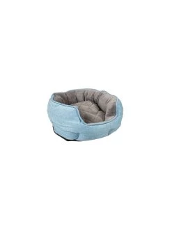 Duvo Mand Ovaal Tweed Sky Blauw/zwart (L)