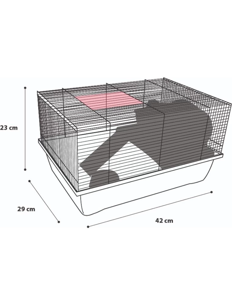 Flamingo Muizenkooi Tito 42x29x23cm | Worldofanimals.nl Heeft Het! 4 Flamingo Muizenkooi Tito 42x29x23cm | Worldofanimals.nl Heeft Het! - Afbeelding 2