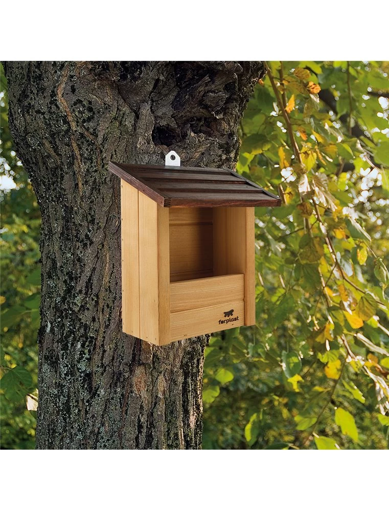 FERPLAST Natura N9 Houten Vogelhuis 4 FERPLAST Natura N9 Houten Vogelhuis - Afbeelding 2