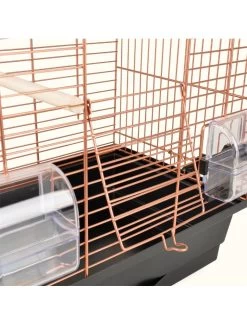 Flamingo Parkietenkooi Klara 1 Koper 39x25x53cm | Worldofanimals.nl Heeft Het! -Huisdierbenodigdheden Verkoopwinkel parkietenkooi klara 1 koper 39x25x53cm 1