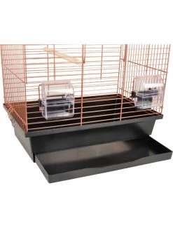 Flamingo Parkietenkooi Klara 1 Koper 39x25x53cm | Worldofanimals.nl Heeft Het! -Huisdierbenodigdheden Verkoopwinkel parkietenkooi klara 1 koper 39x25x53cm 2