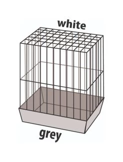Flamingo Parkietenkooi Klara 1 Wit 39x25x53 Cm | Worldofanimals.nl Heeft Het! -Huisdierbenodigdheden Verkoopwinkel parkietenkooi klara 1 wit 39x25x53 cm 2