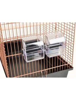 Flamingo Parkietenkooi Klara 2 Koper 45x28x62,5cm | Worldofanimals.nl Heeft Het! -Huisdierbenodigdheden Verkoopwinkel parkietenkooi klara 2 koper 45x28x625cm 5