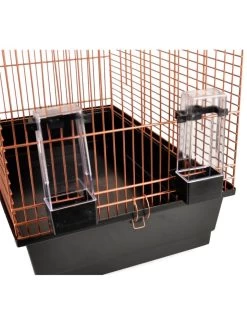 Flamingo Parkietenkooi Klara 3 Koper 54x34x74,5cm | Worldofanimals.nl Heeft Het! -Huisdierbenodigdheden Verkoopwinkel parkietenkooi klara 3 koper 54x34x745cm 1