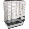Flamingo Parkietenkooi Marja Zwart 54x34x75 Cm | Worldofanimals.nl Heeft Het! -Huisdierbenodigdheden Verkoopwinkel parkietenkooi marja zwart 54x34x75 cm