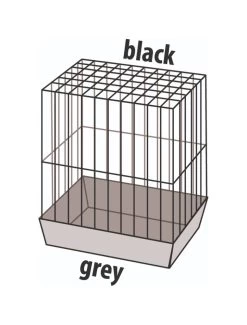 Flamingo Parkietenkooi Marja Zwart 54x34x75 Cm | Worldofanimals.nl Heeft Het! -Huisdierbenodigdheden Verkoopwinkel parkietenkooi marja zwart 54x34x75 cm 2