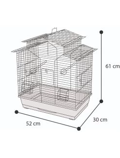 Flamingo Parkietenkooi Numfor Zwart | Worldofanimals.nl Heeft Het! -Huisdierbenodigdheden Verkoopwinkel parkietenkooi numfor zwart 1