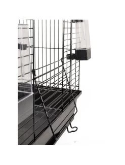 Flamingo Parkietenkooi Runa Zwart 54x34x74,5 Cm | Worldofanimals.nl Heeft Het! -Huisdierbenodigdheden Verkoopwinkel parkietenkooi runa zwart 54x34x745 cm 3