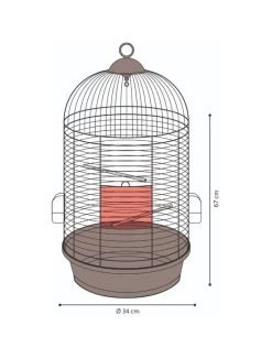 Flamingo Parkietenkooi Sanna 2 Zwart 34x34x67cm | Worldofanimals.nl Heeft Het! -Huisdierbenodigdheden Verkoopwinkel parkietenkooi sanna 2 zwart 34x34x67cm 2