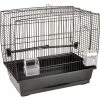 Flamingo Parkietenkooi Selma 1 Zwart 46x28x41cm | Worldofanimals.nl Heeft Het! -Huisdierbenodigdheden Verkoopwinkel parkietenkooi selma 1 zwart 46x28x41cm