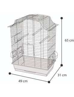 Flamingo Parkietenkooi Solor - 49 X 31 X 65 Cm -Huisdierbenodigdheden Verkoopwinkel parkietenkooi solor 49 x 31 x 65 cm 1