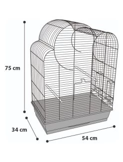 Flamingo Parkietenkooi Wammer 1 Koper 54x34x75cm | Worldofanimals.nl Heeft Het! -Huisdierbenodigdheden Verkoopwinkel parkietenkooi wammer 1 koper 54x34x75cm 3