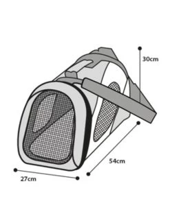 Flamingo Reismand L Blauw 54x27x30cm | Worldofanimals.nl Heeft Het! -Huisdierbenodigdheden Verkoopwinkel reismand l blauw 54x27x30cm 3